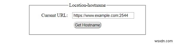 HTML DOM অবস্থান হোস্টনাম সম্পত্তি 