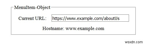 HTML DOM মেনু আইটেম অবজেক্ট 