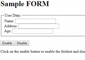 HTML DOM ফিল্ডসেট অক্ষম করা সম্পত্তি 