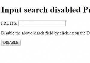 HTML DOM ইনপুট অনুসন্ধান অক্ষম সম্পত্তি 