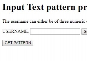 HTML DOM ইনপুট টেক্সট প্যাটার্ন বৈশিষ্ট্য 