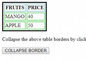 HTML DOM শৈলী বর্ডার সঙ্কুচিত সম্পত্তি 