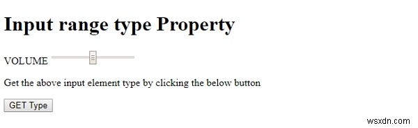 HTML DOM ইনপুট রেঞ্জ টাইপ প্রপার্টি 