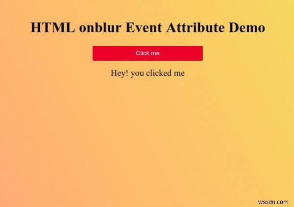 HTML অনব্লার ইভেন্ট অ্যাট্রিবিউট 