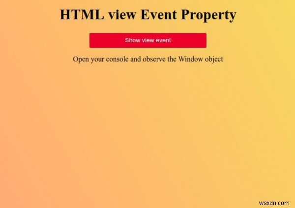 HTML ভিউ ইভেন্ট প্রপার্টি 