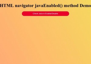 HTML নেভিগেটর javaEnabled() পদ্ধতি 