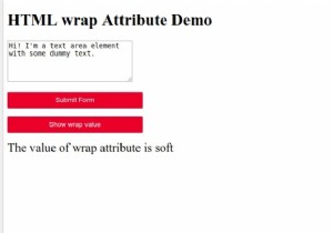 HTML মোড়ানো বৈশিষ্ট্য 
