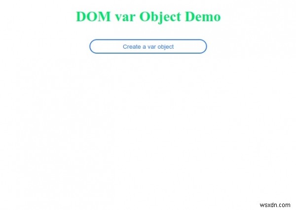 HTML DOM ভেরিয়েবল অবজেক্ট 