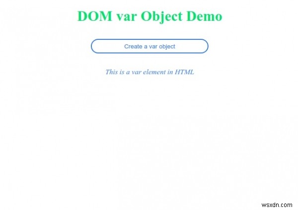 HTML DOM ভেরিয়েবল অবজেক্ট 