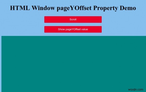 এইচটিএমএল উইন্ডো পৃষ্ঠা YOffset সম্পত্তি 
