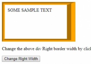 HTML DOM শৈলী বর্ডার রাইটউইথ প্রপার্টি 