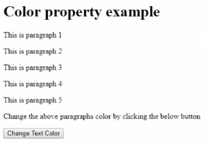 এইচটিএমএল ডম স্টাইল রঙের বৈশিষ্ট্য 