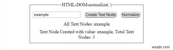HTML DOM নরমালাইজ( ) পদ্ধতি 