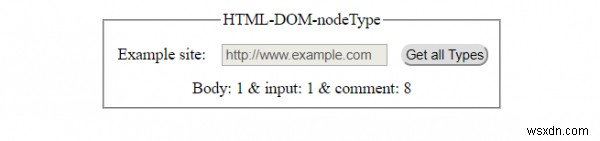 HTML DOM নোড টাইপ বৈশিষ্ট্য 