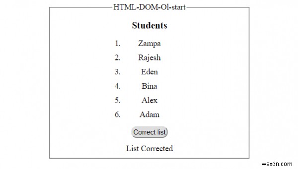 HTML DOM Ol অবজেক্ট 