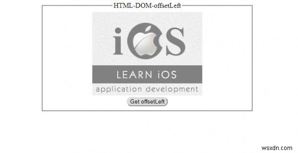 HTML DOM অফসেট বাম সম্পত্তি 
