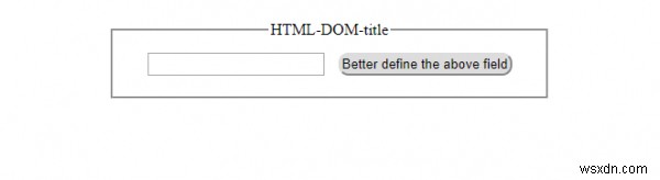 HTML DOM শিরোনাম সম্পত্তি 