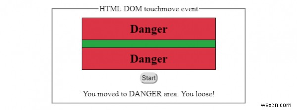 HTML DOM টাচমুভ ইভেন্ট 