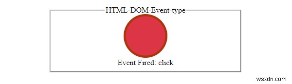 HTML DOM ইভেন্ট টাইপ প্রপার্টি 