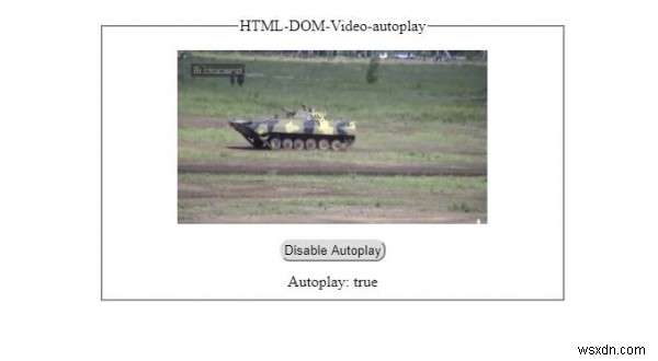 HTML DOM ভিডিও অটোপ্লে সম্পত্তি 