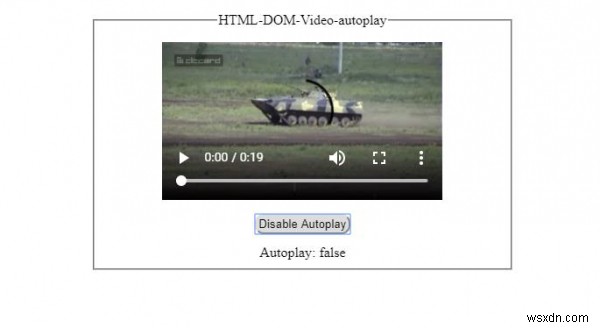 HTML DOM ভিডিও অটোপ্লে সম্পত্তি 
