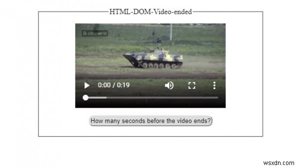 HTML DOM ভিডিও শেষ সম্পত্তি 