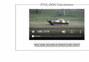 HTML DOM ভিডিও সময়কাল সম্পত্তি 
