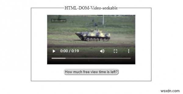 HTML DOM ভিডিও অনুসন্ধানযোগ্য সম্পত্তি 