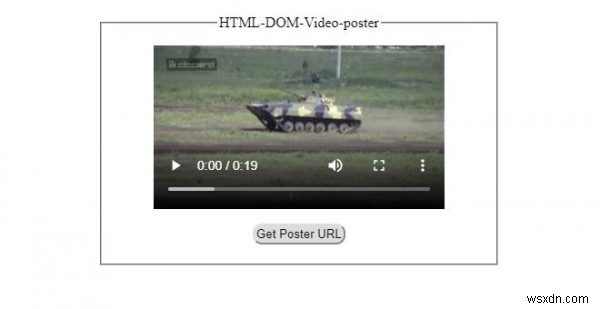 HTML DOM ভিডিও পোস্টার সম্পত্তি 