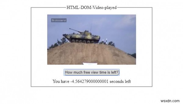 HTML DOM ভিডিও প্লে প্রপার্টি 