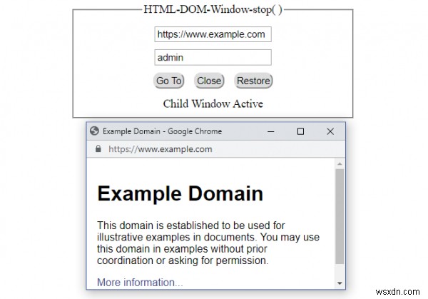 HTML DOM উইন্ডো স্টপ() পদ্ধতি 