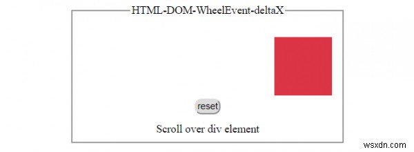 HTML DOM WheelEvent deltaX প্রপার্টি 