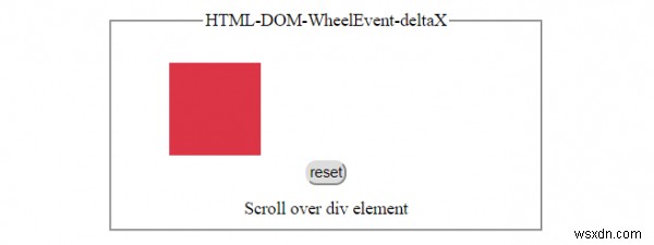 HTML DOM WheelEvent deltaX প্রপার্টি 