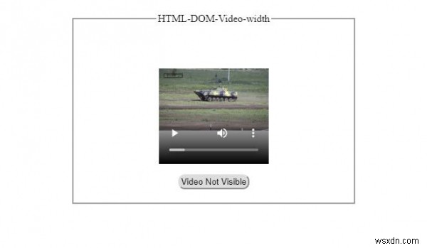 HTML DOM ভিডিও প্রস্থ সম্পত্তি 