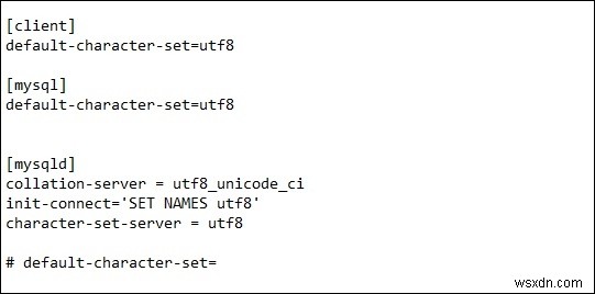 my.cnf-এ MySQL ডিফল্ট অক্ষর সেটটি UTF-8 এ পরিবর্তন করবেন? 