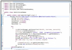 MySQL দিয়ে জাভাতে রেজাল্টসেটে কলামের নাম কীভাবে পাবেন? 