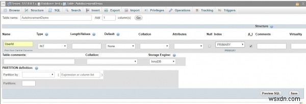 কিভাবে PhpMyAdmin ব্যবহার করে MySQL ডাটাবেসে কলামে স্বয়ংক্রিয় বৃদ্ধি যোগ করবেন? 