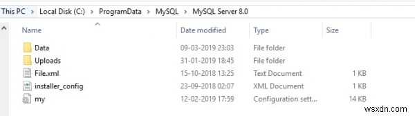 MySQL ডিরেক্টরিতে my.ini খুঁজে পাচ্ছেন না? 