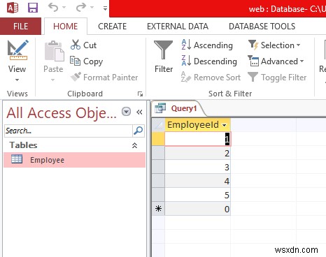 কিভাবে একটি অ্যাক্সেস ডাটাবেসের সাথে LIMIT MySQL ধারা অনুকরণ করবেন? 