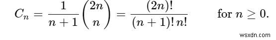 nম কাতালান নম্বরের জন্য C/C++ প্রোগ্রাম? 