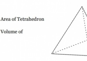 একটি টেট্রাহেড্রনের ক্ষেত্রফল এবং আয়তন গণনা করার প্রোগ্রাম 