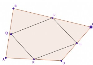 C++ পরিধি এবং Varignon এর সমান্তরাল ক্ষেত্রফল 