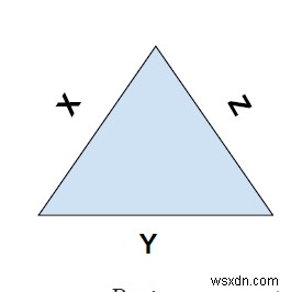 C++ এ একটি ত্রিভুজের পরিধি খুঁজুন 