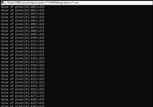 সি++ ব্যবহার করে ওপেনসিভিতে একটি একক চ্যানেল চিত্রের পিক্সেল মান কীভাবে পড়তে হয়? 