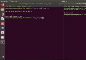 ক্লায়েন্ট সার্ভার মডেল ব্যবহার করে C/C++ এ একটি স্ট্রিং বিপরীত করুন 