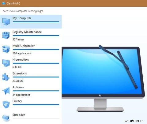 CleanMyPC আপনার সমস্ত পিসি রক্ষণাবেক্ষণের প্রয়োজনীয়তা কভার করে 