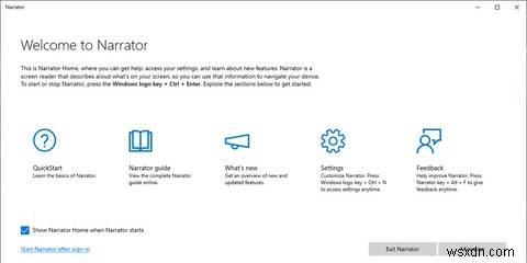 উইন্ডোজ 10 ন্যারেটরের জন্য নতুনদের গাইড 