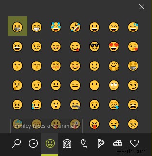 ইমোজি প্যানেল দিয়ে Windows 10-এ Emojis the Easy Way টাইপ করুন 