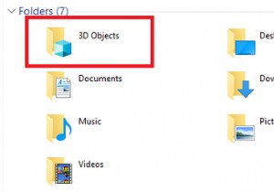 উইন্ডোজ 10-এ 3D অবজেক্ট:এটি কী এবং কীভাবে এটি সরানো যায় 
