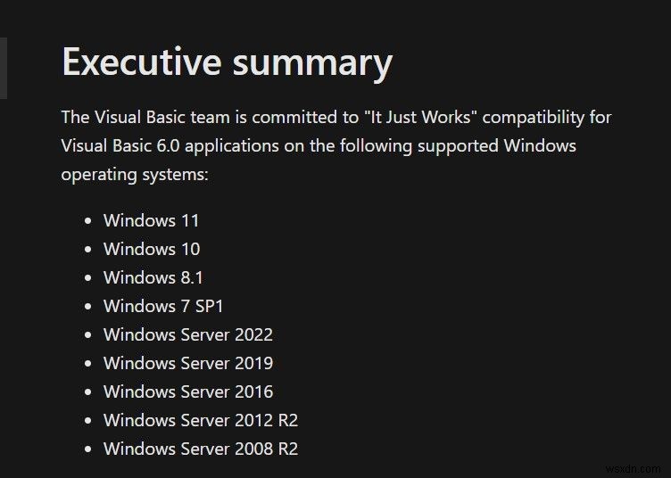 আপনি কি Windows 11 এ ভিজ্যুয়াল বেসিক 6 অ্যাপ চালাতে পারবেন? 